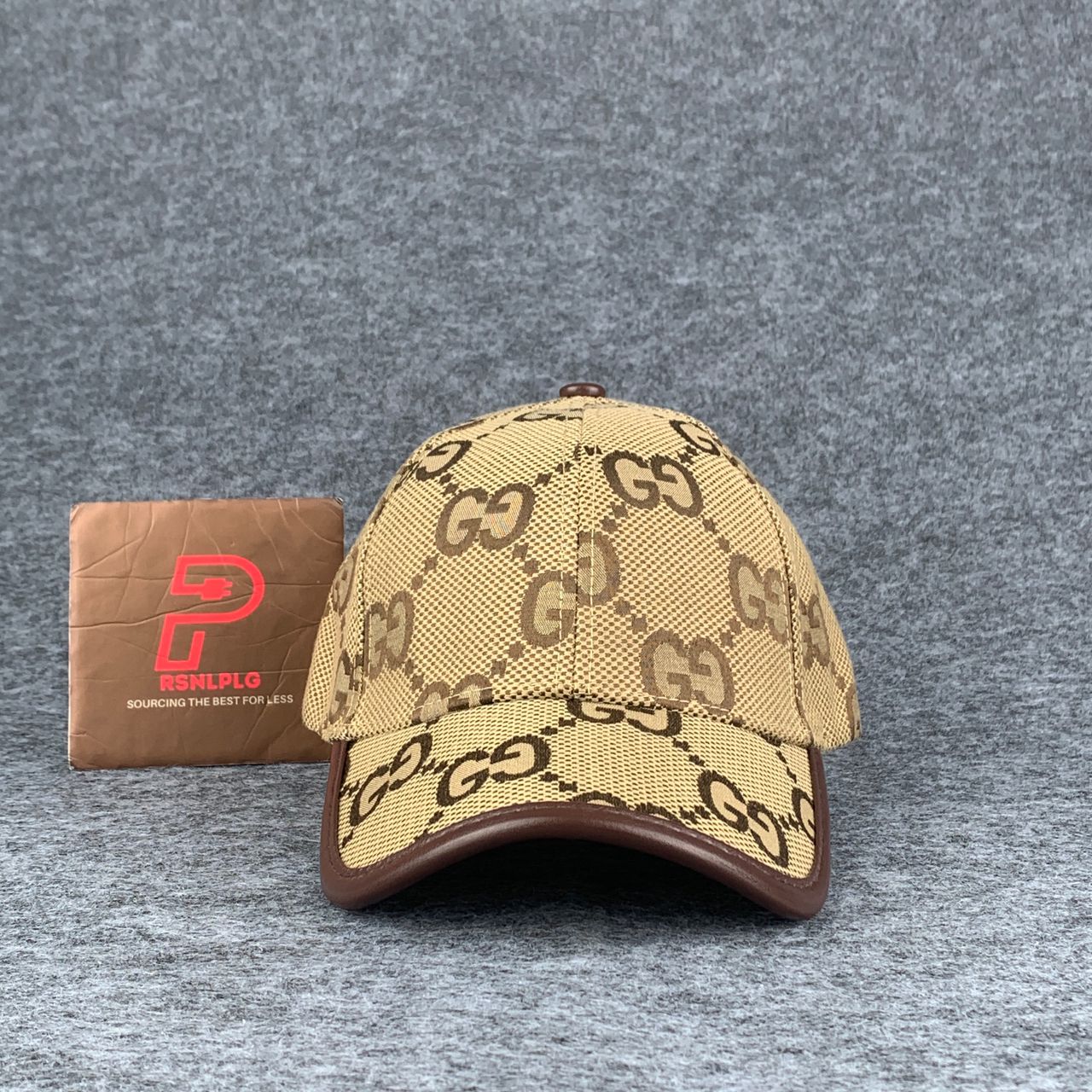 Gucci Jumbo GG Canvas Baseball Hat ‘Camel/Ebony’