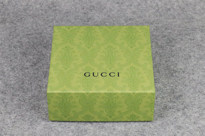 GG Leather Belt with Double G Buckle, 1.5” Width ‘Brown’