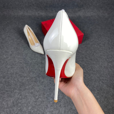 CL So Kate Pump  ‘White’ Patent Leather'