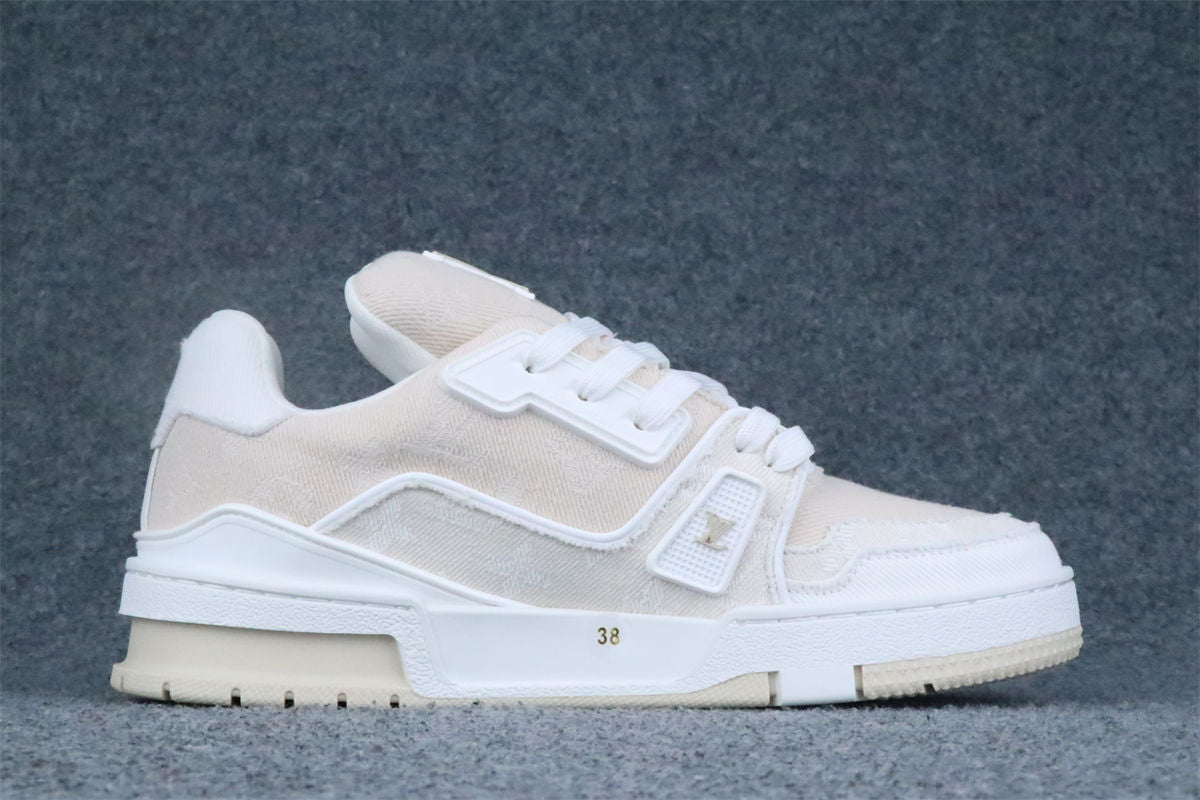 LVT Trainer Beige Monogram Denim