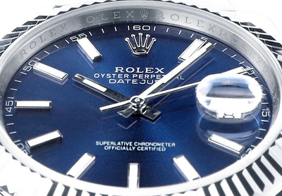 Blue & Stainless Steel 41MM Watch