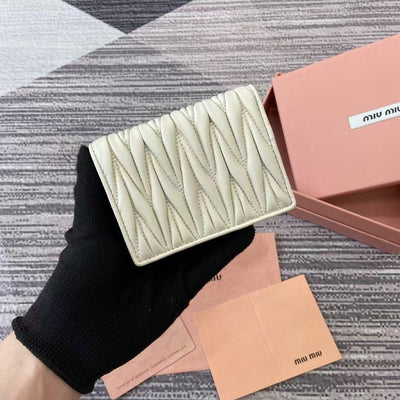 Miu Miu Small Quilted Nappa Leather Wallet