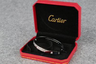 Love Bracelet with Half Diamond Setting