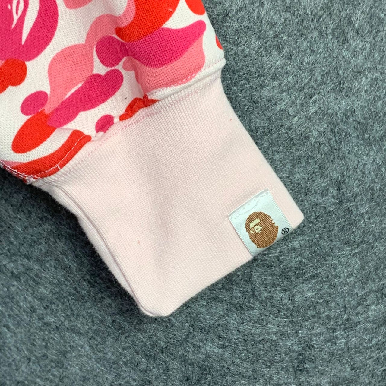 BAPE ABC Camo Shark Full Zip Hoodie 'Pink'
