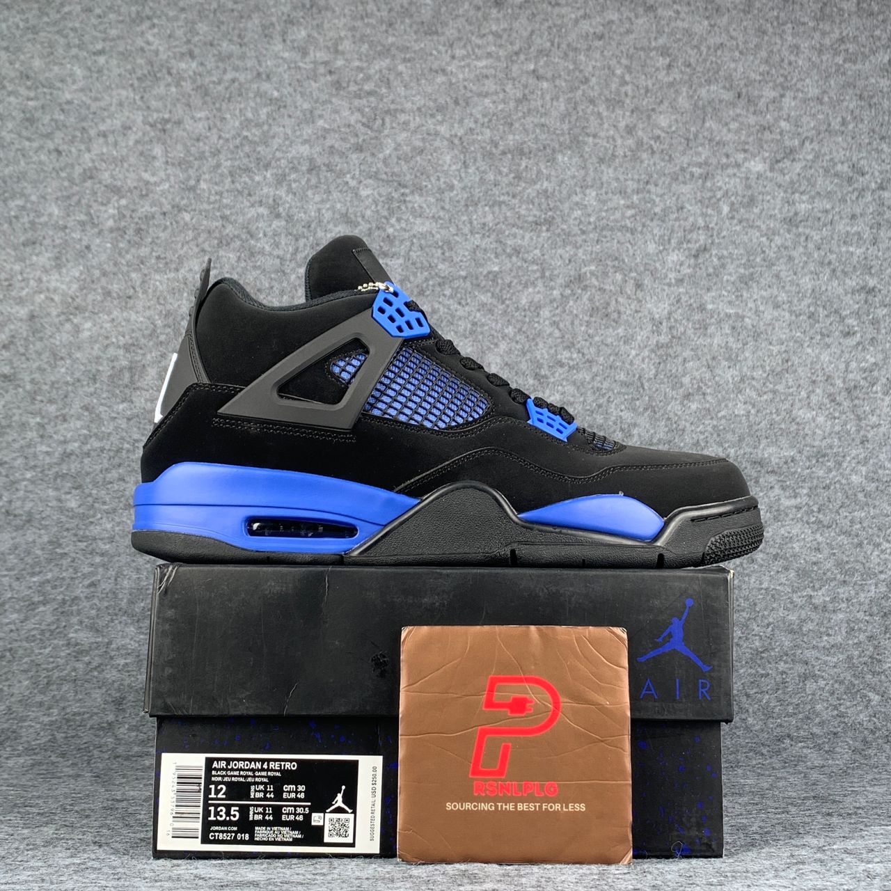 Custom Jordan 4 “Blue Thunder”