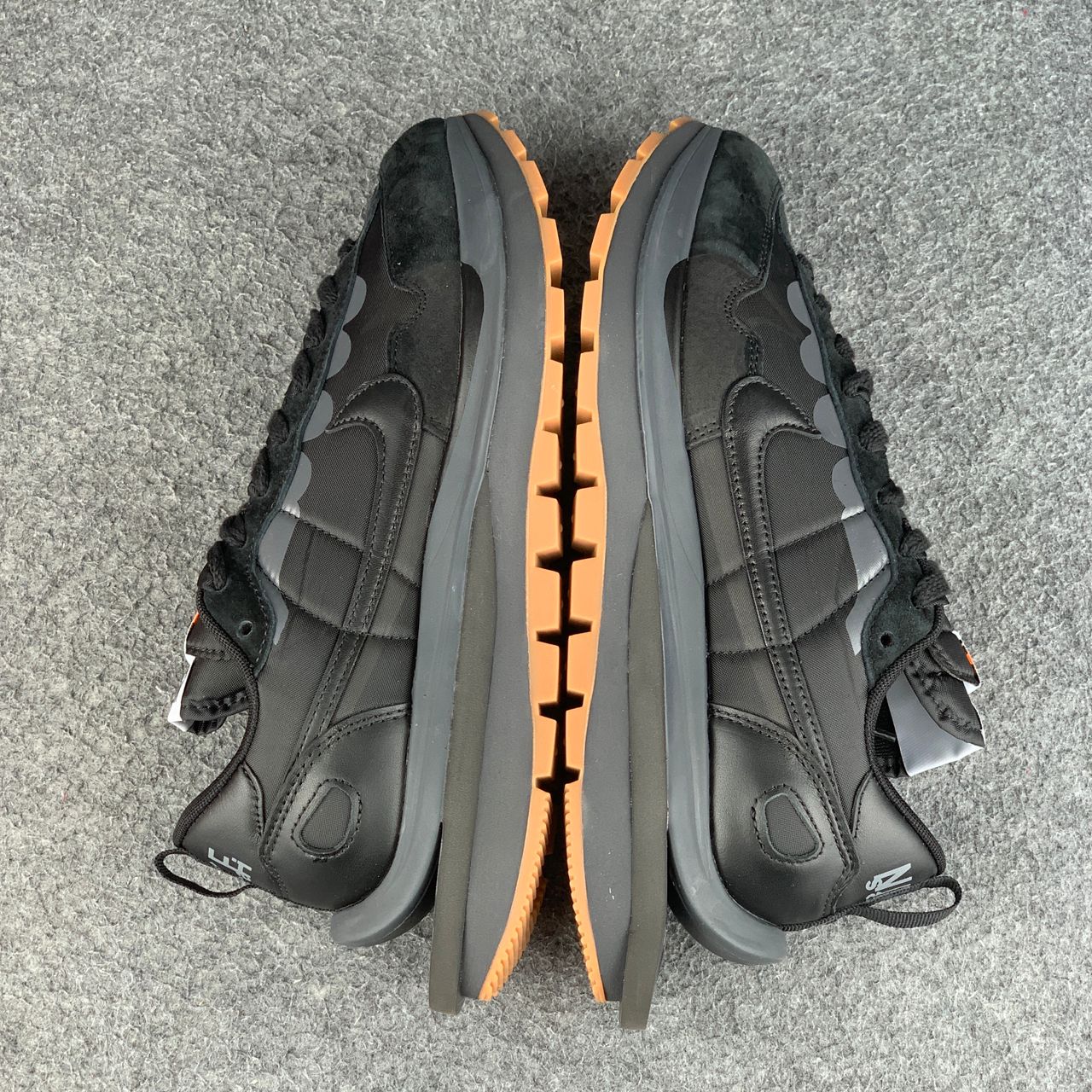 Sacai x VaporWaffle 'Black Gum'