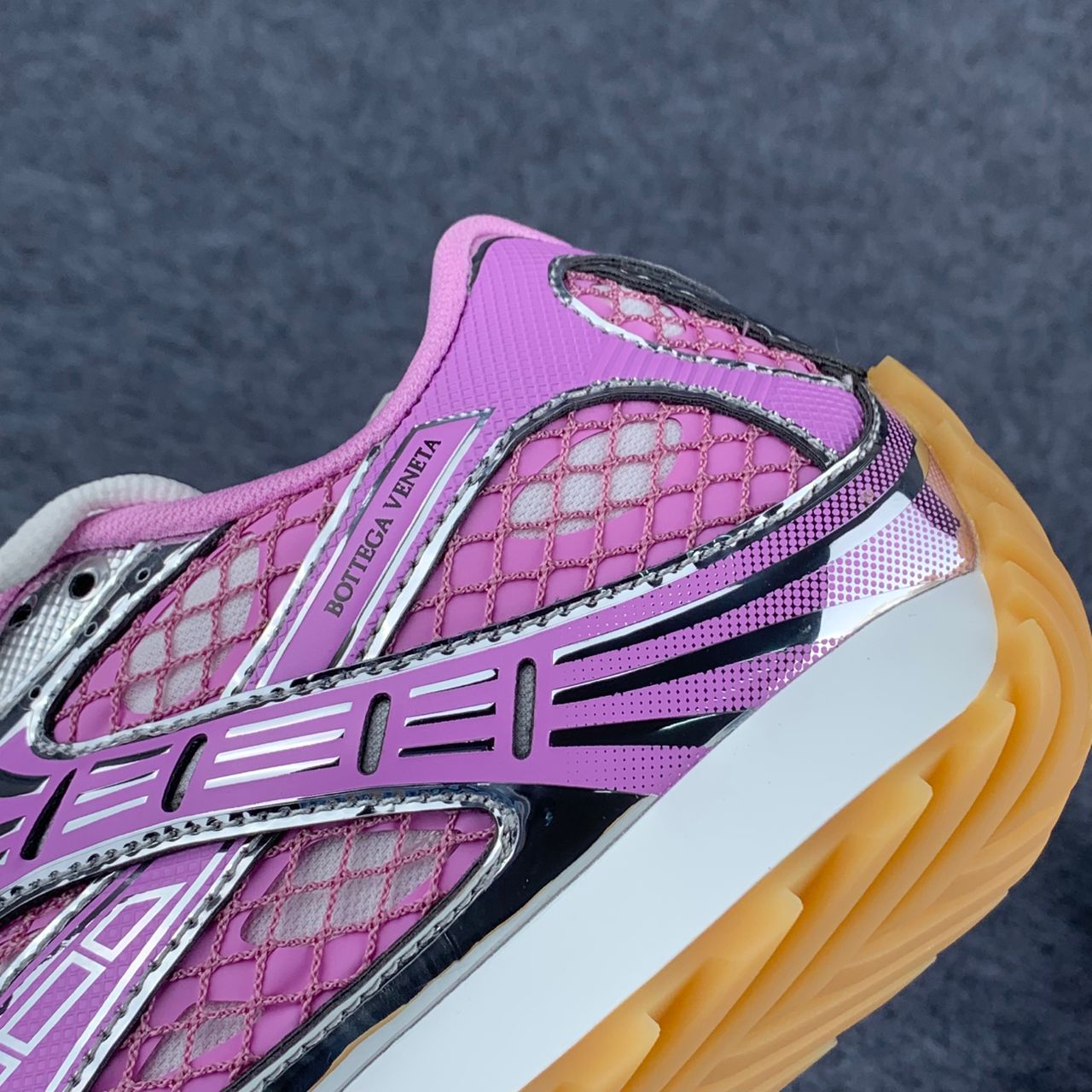 Bottega Veneta Wmns Orbit Sneaker 'Gloss Silver' (B-Grade)