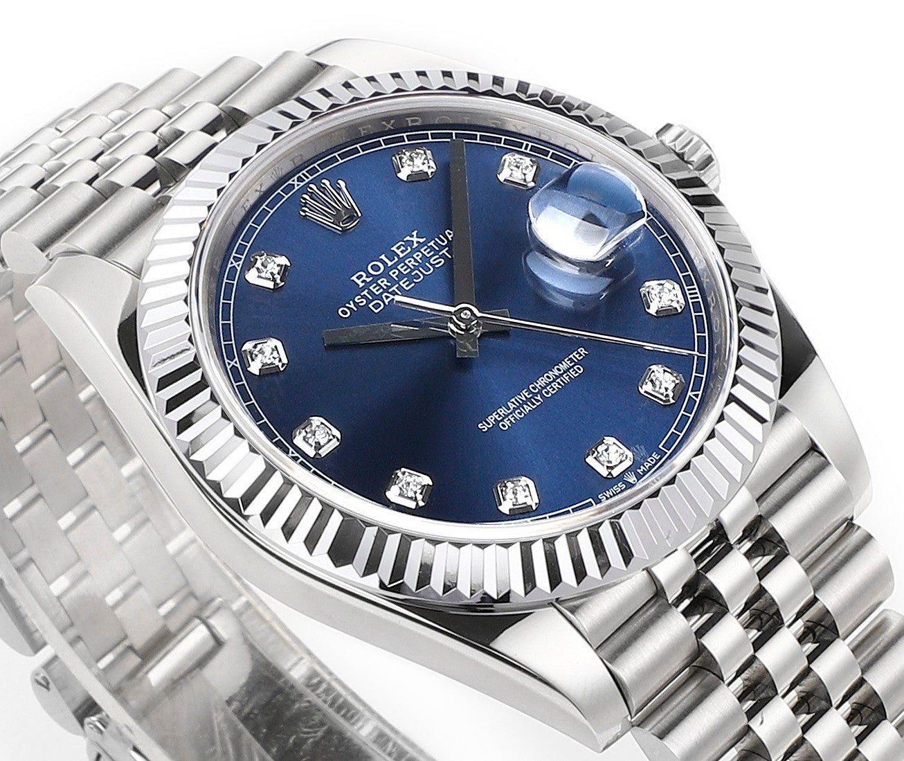 Blue & Diamond 41MM Watch