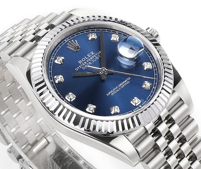 Blue & Diamond 41MM Watch