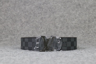 LV Initiales Damier Graphite Belt ‘Black Grey’