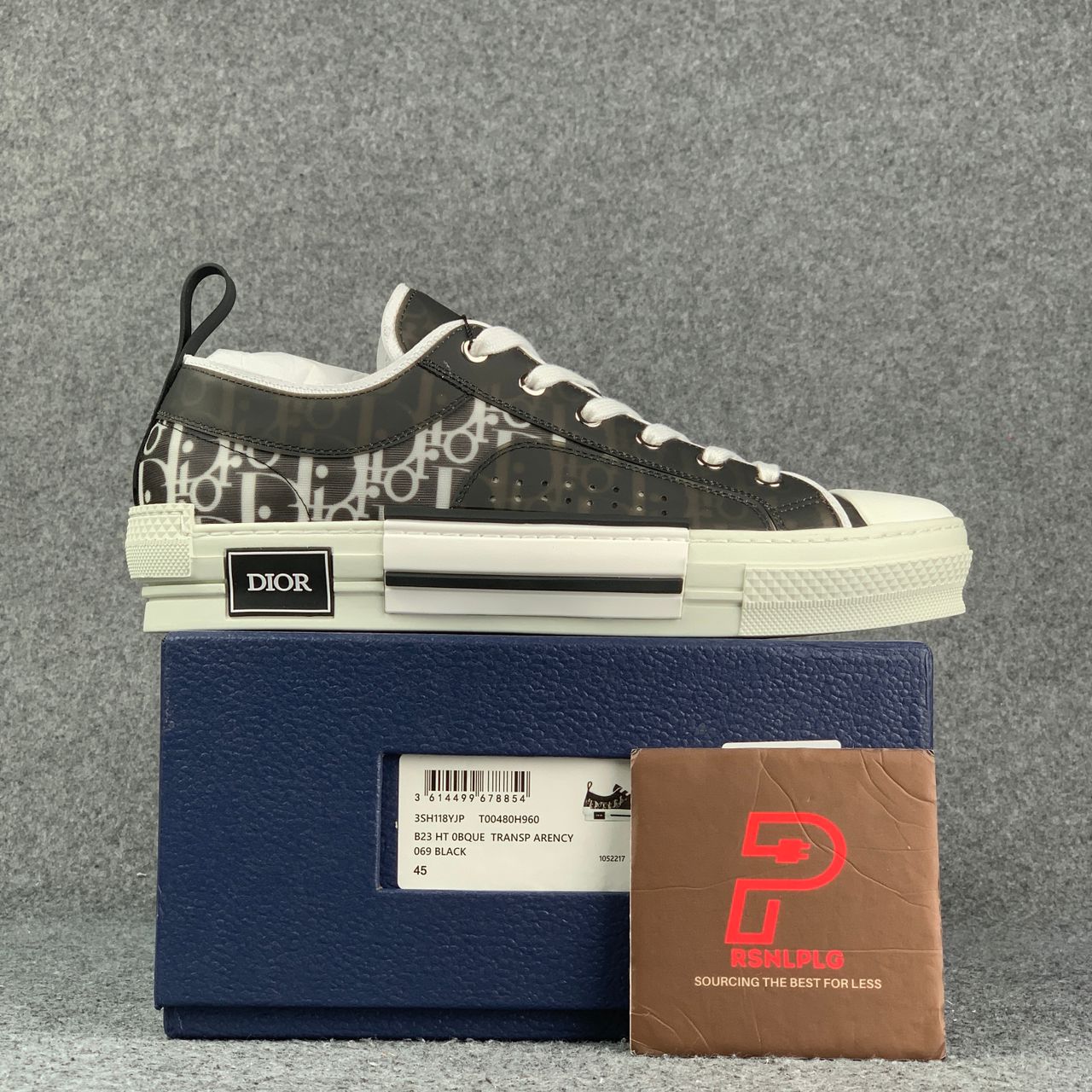 Dior B23 Low 'Oblique - Charcoal'