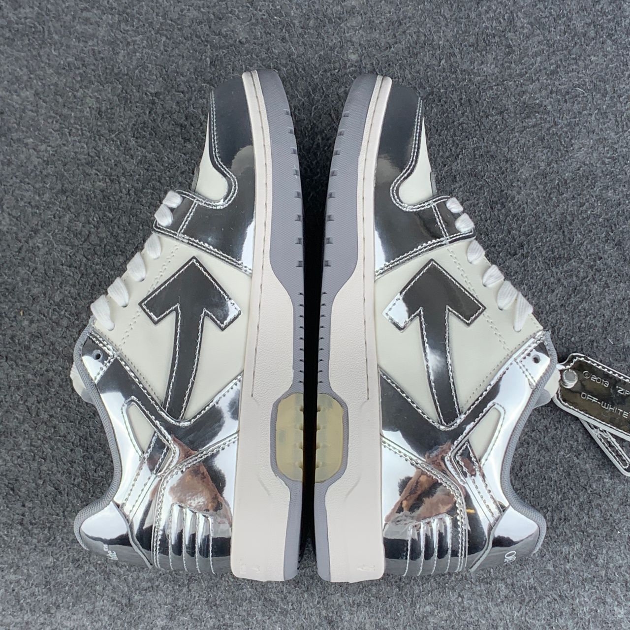 Off-White Out of Office 'Mirror Silver'