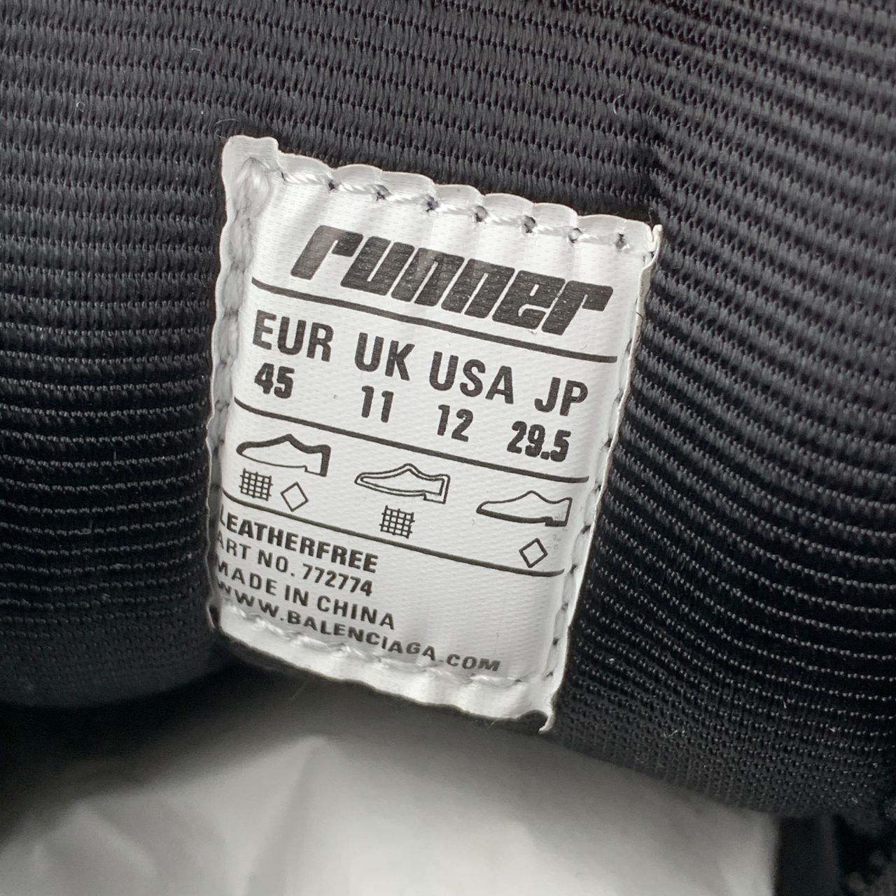 Balenciaga Runner Sneaker 'White Black White' (B-Grade Version)