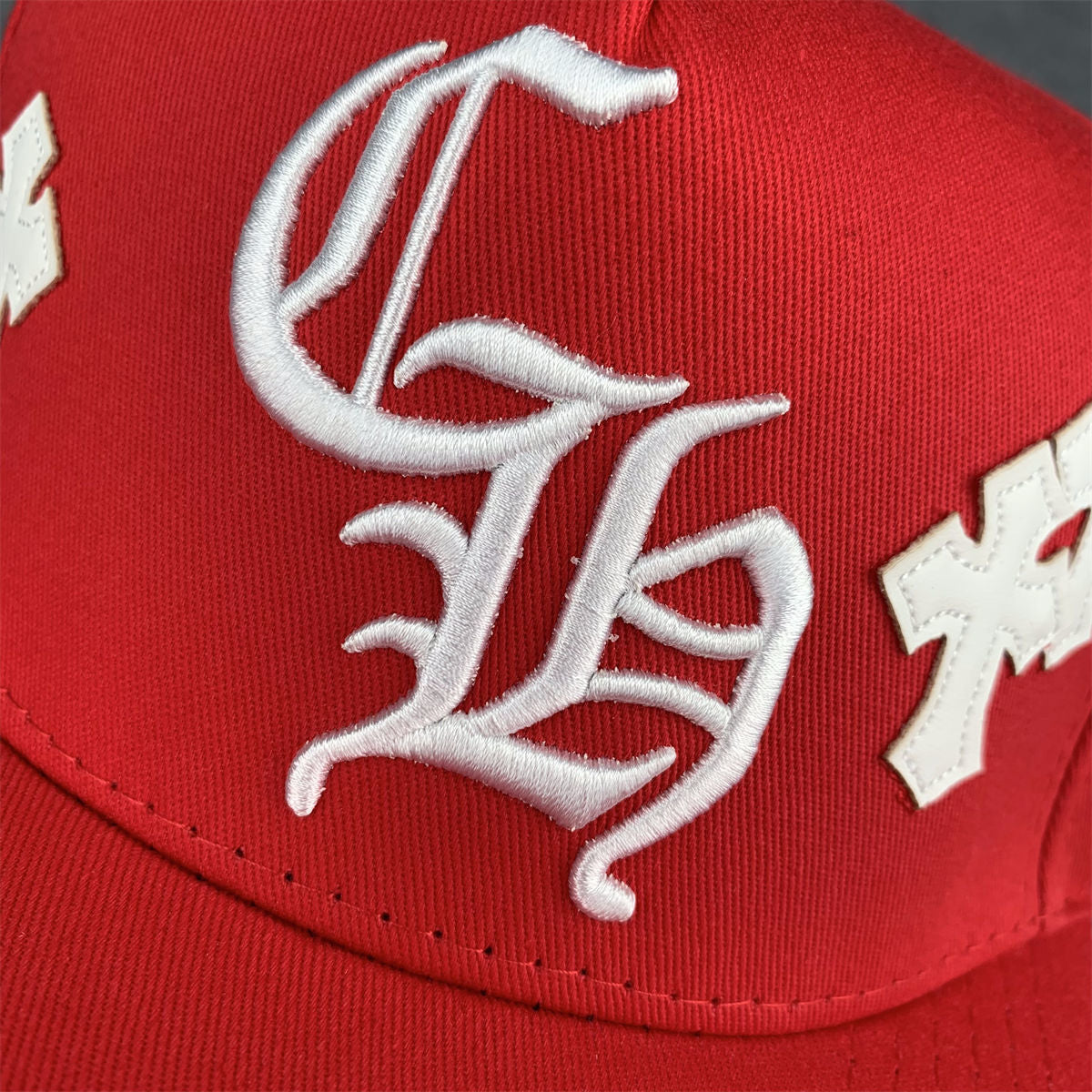 Chrome Hearts Cross Patch Snapback ‘Red’