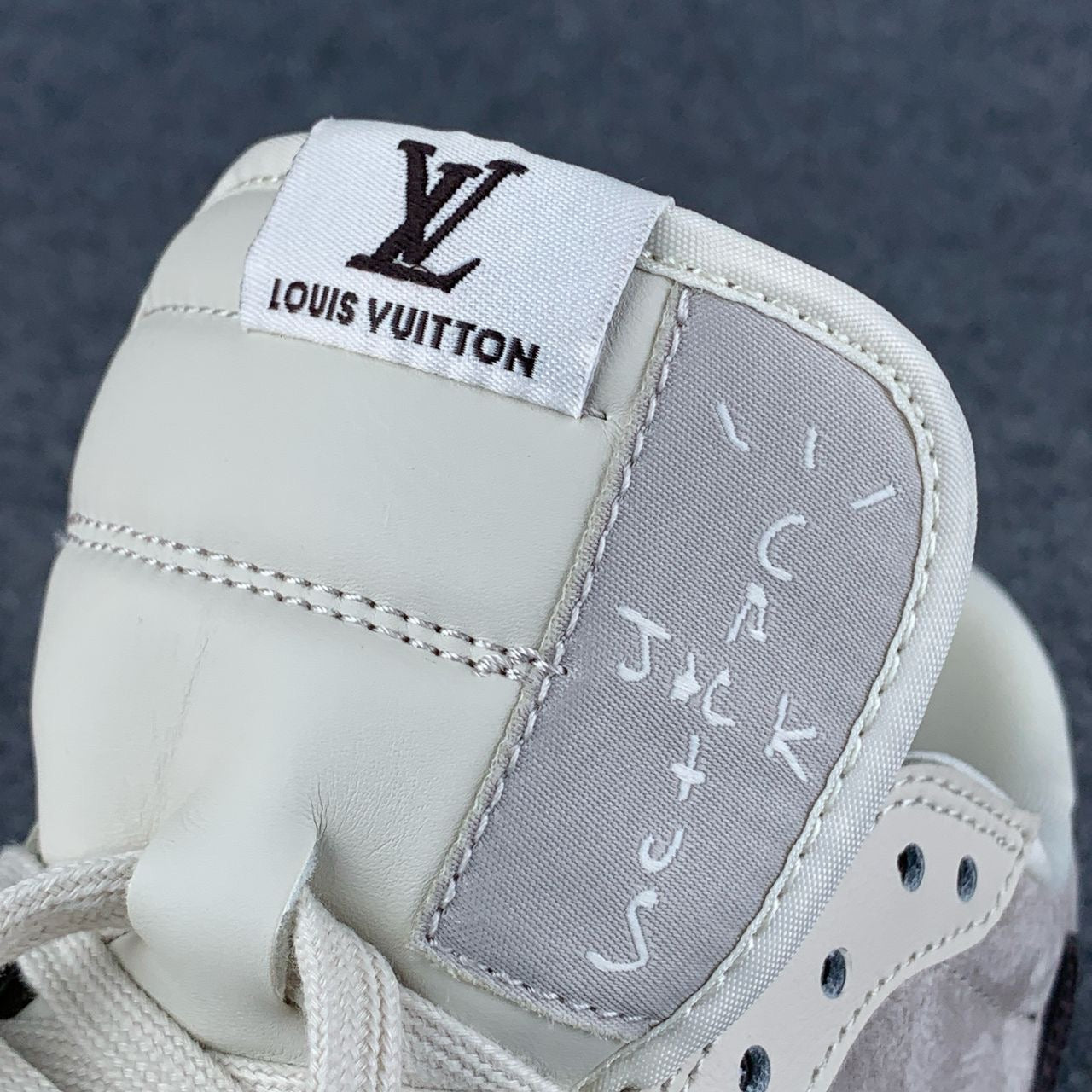 Custom LVT x Air Jordan 1 "Monogram Caramel Crisp"