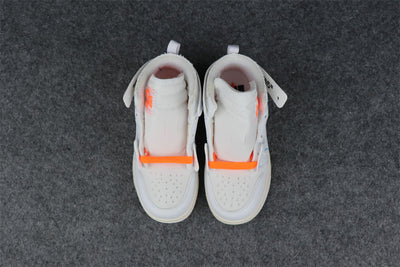 Off-White x Air Jordan 1 Retro High OG BG PS 'White' 2018