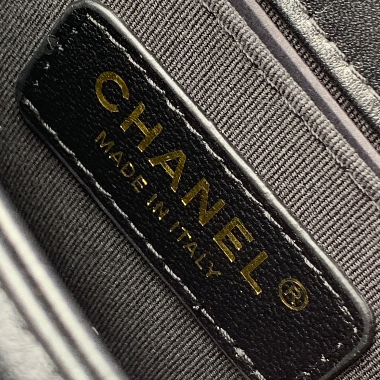 CC Boy Flap Diamond Quilted Small Bag Gold-Tone Black (2018)