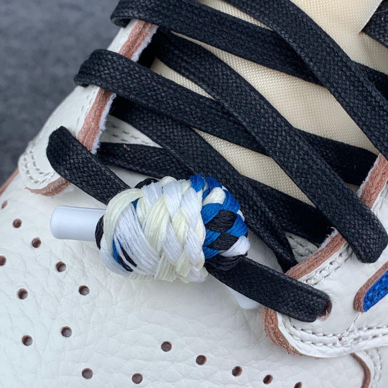 Fragment Design x Travis Scott x Air Jordan 1 Retro Low OG SP 'Sail Military Blue'