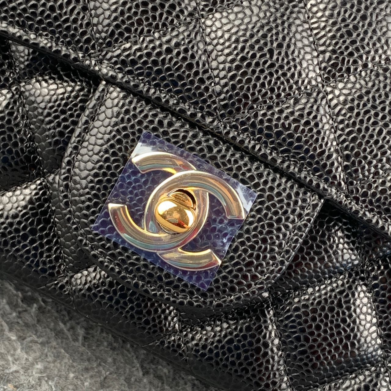 CC Small Classic Flap Bag Black Caviar