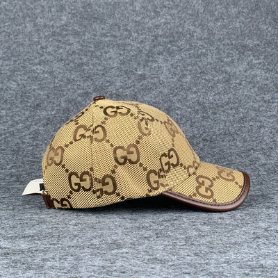 Gucci Jumbo GG Canvas Baseball Hat ‘Camel/Ebony’