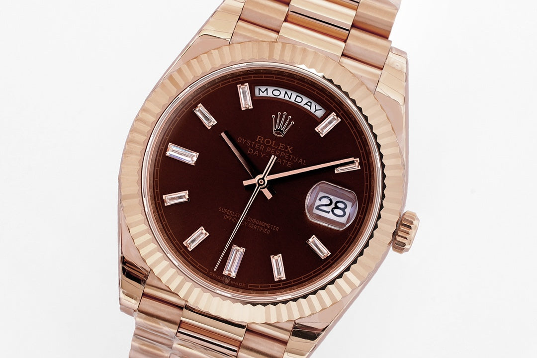 Chocolate & Rose Gold 40MM Watch