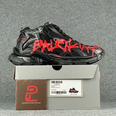 Balenciaga Runner Sneaker 'Graffiti - Black Red'