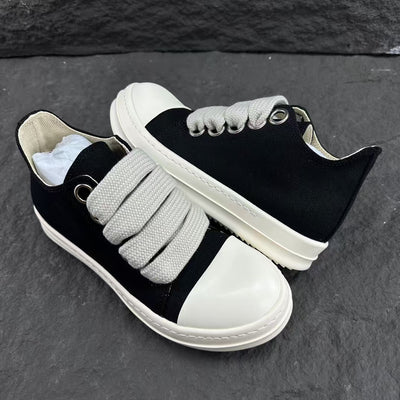 Rick Owens DRKSHDW Fogachine Cotton Megalace Low 'Black Milk'