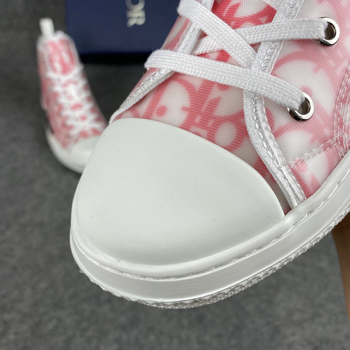 Dior B23 High 'Dior Oblique - Wit Rood'
