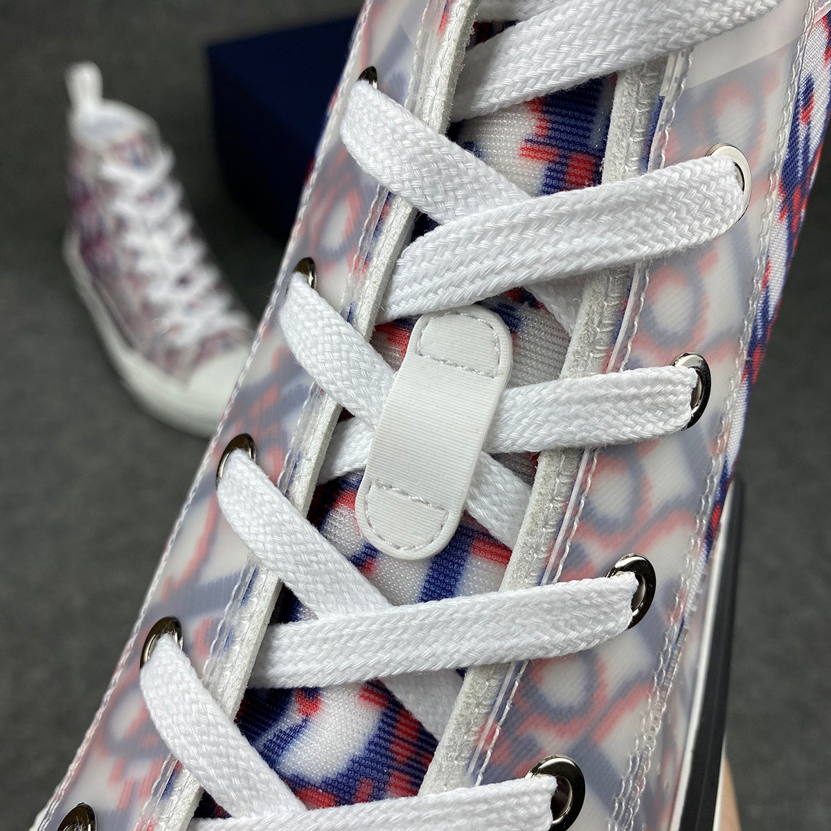 Dior B23 High Oblique Pixel - Blue Red'