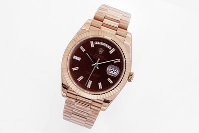 Chocolate & Rose Gold 40MM Watch