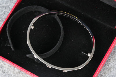 Love Bracelet with Half Diamond Setting