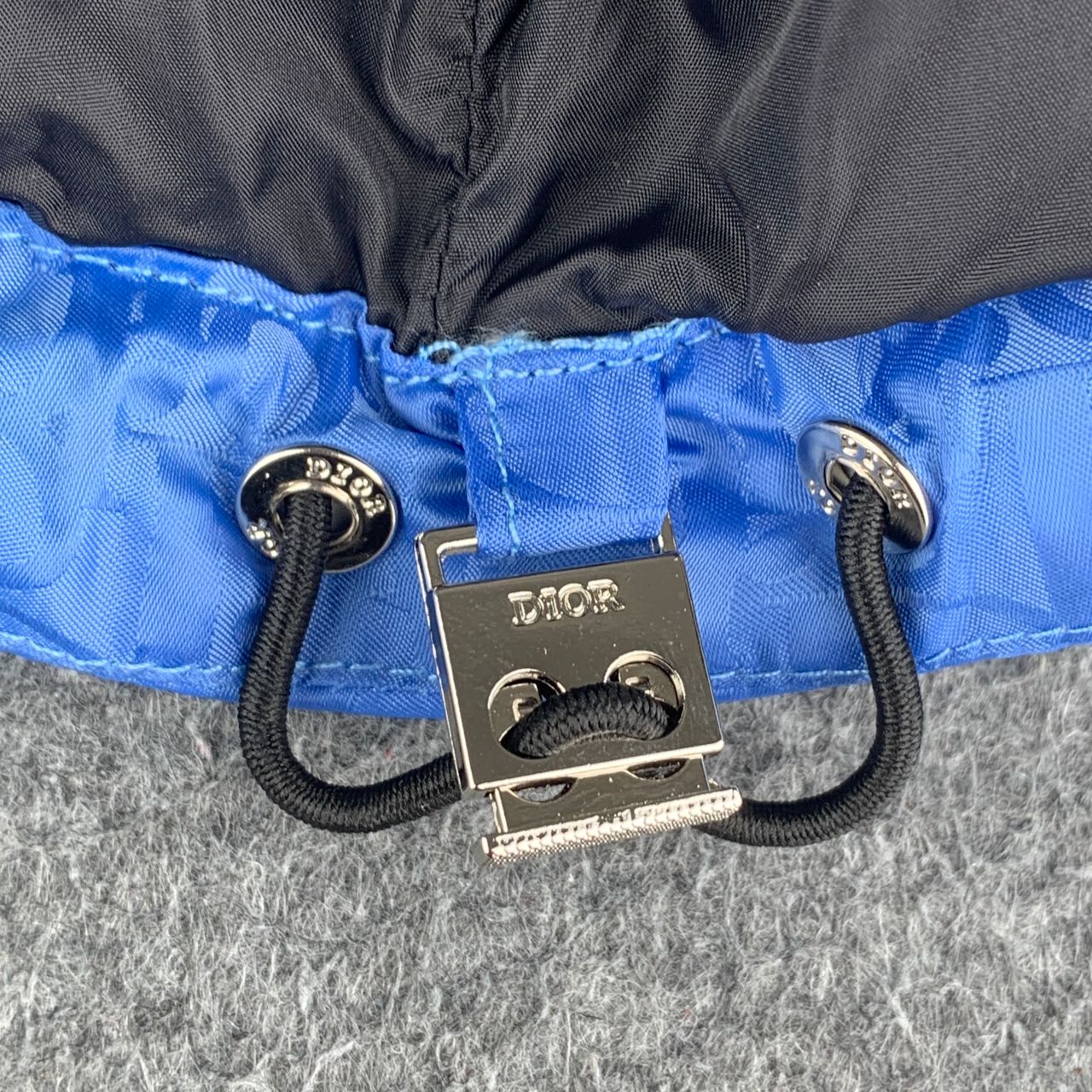 Dior Oblique Down Jacket in Blue Technical Jacquard