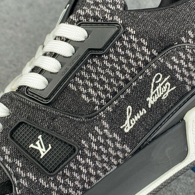 LV Trainer “Black Damier 3D Denim”