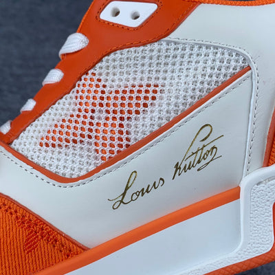LV Trainer Low ‘Velcro Strap - Orange Monogram Denim’:
