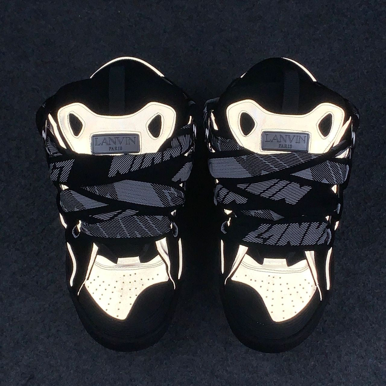 Lanvin Curb Sneakers 'Black Grey'