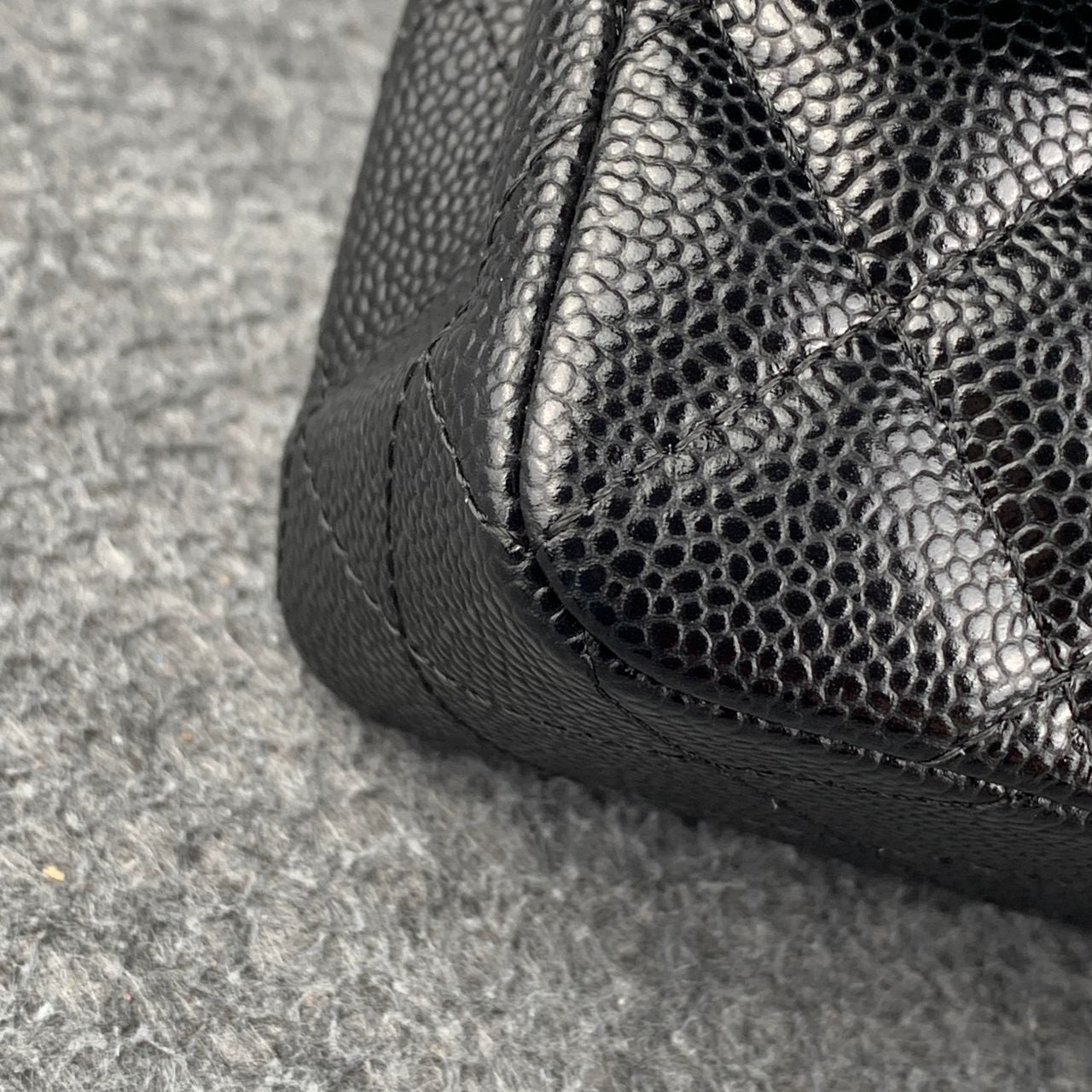 CC Small Classic Flap Bag Black Caviar