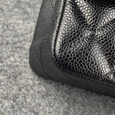 CC Small Classic Flap Bag Black Caviar