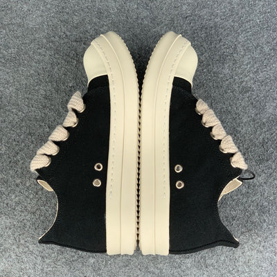 Rick Owens DRKSHDW Fogachine Cotton Megalace Low 'Black Milk'