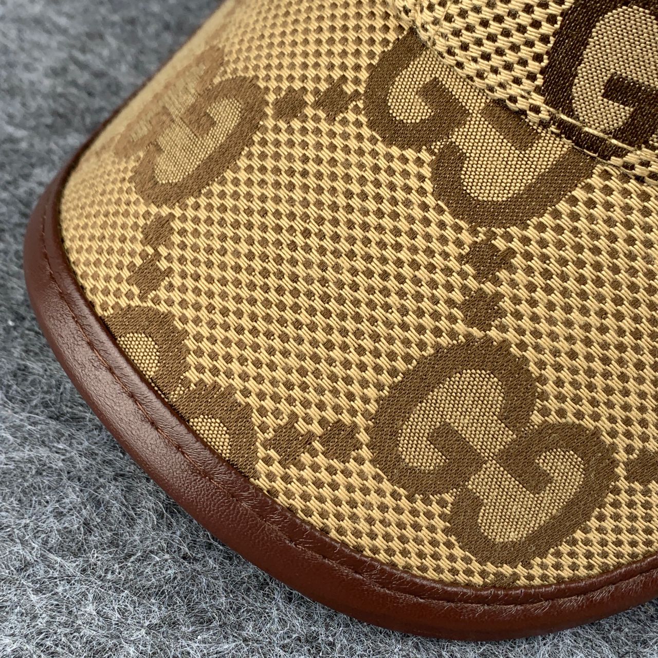 Gucci Jumbo GG Canvas Baseball Hat ‘Camel/Ebony’