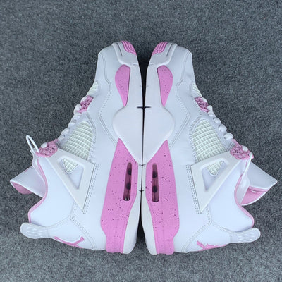 Air Jordan 4 rétro personnalisé « Oreo rose »