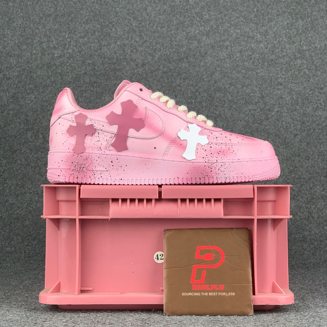 (Custom) Chrome Hearts x Air Force 1 ‘Barbie Pink’