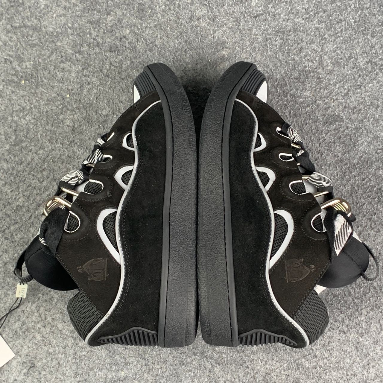 Lanvin Curb Sneakers 'Black Grey'