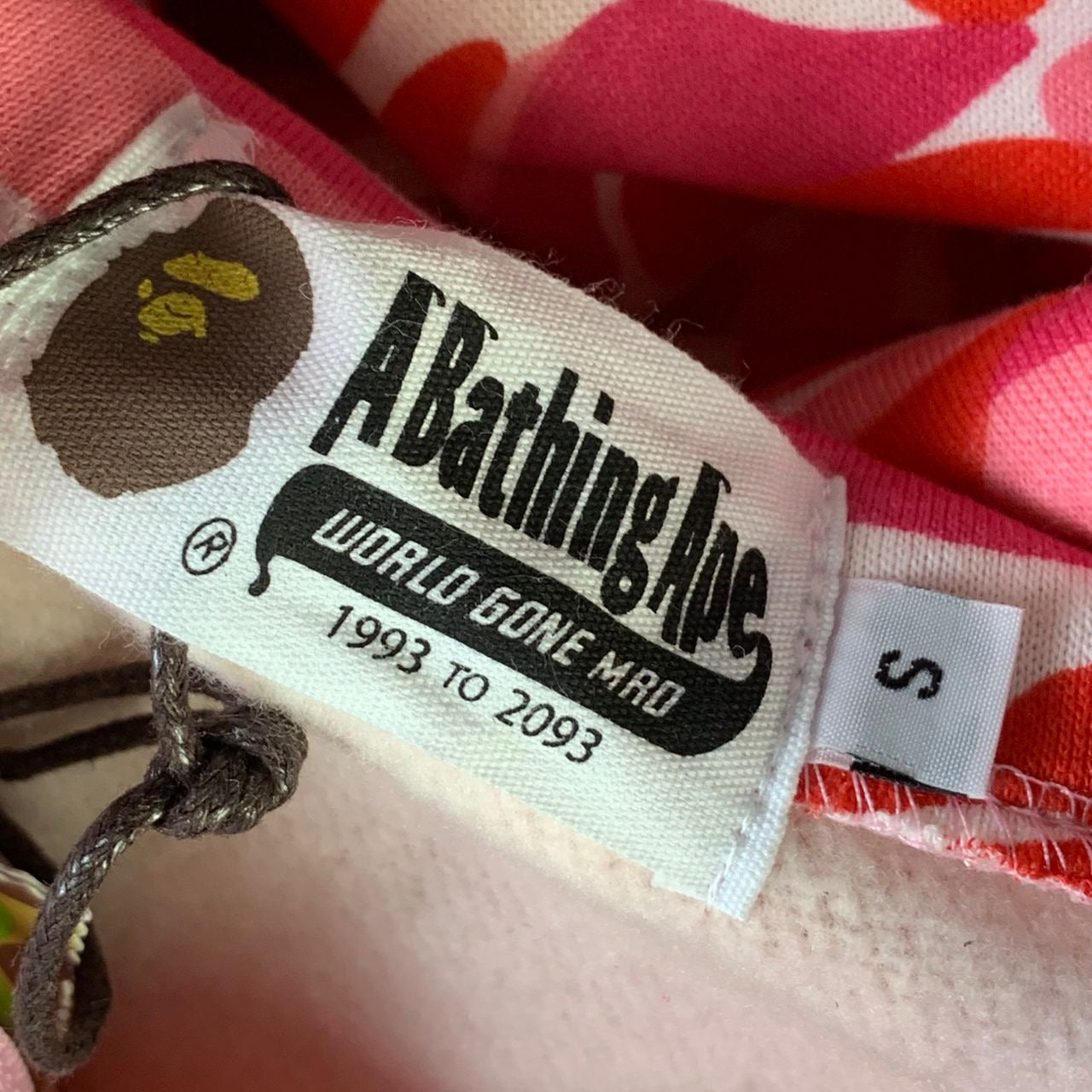 BAPE ABC Camo Shark Full Zip Hoodie 'Pink'