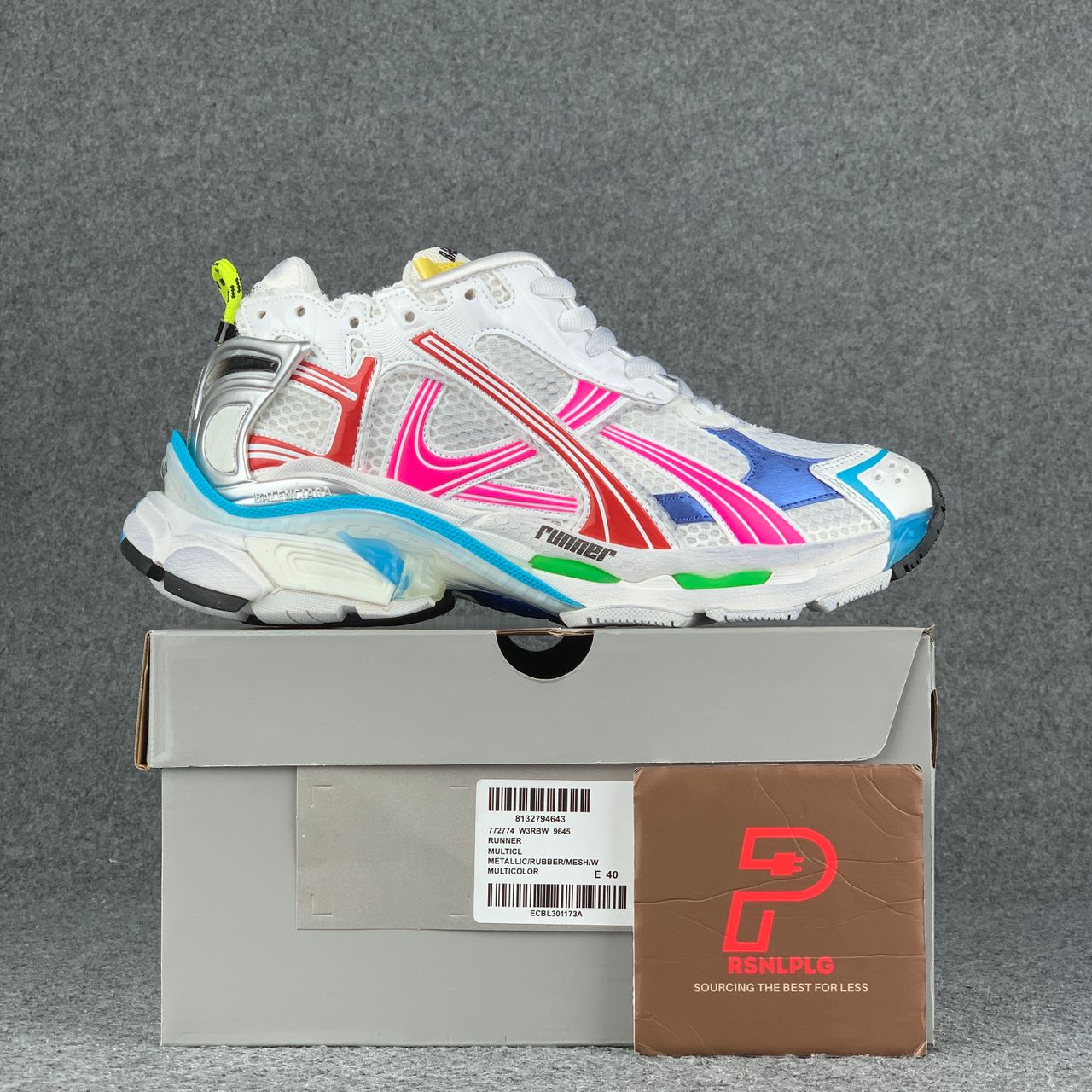 Balenciaga Runner Sneaker 'Worn-Out - White Multi-Color'
