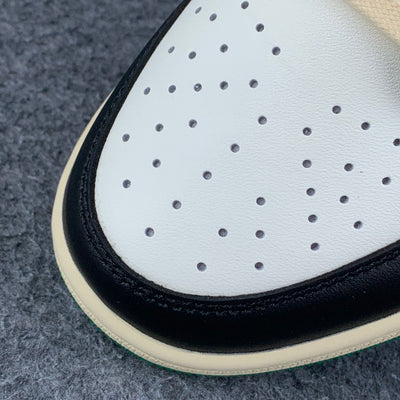 (Custom) Air Jordan 1 Low 'Black Green'
