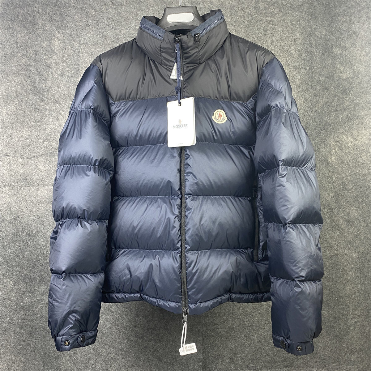 Moncler Peuplier Short Down Jacket ‘Navy’