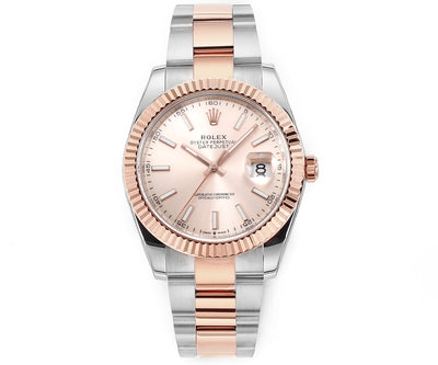 Rose Gold and Stainless Steel 41MM Watch