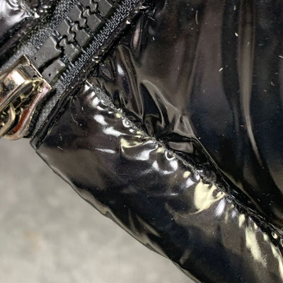 Moncler Maya Hooded Shiny Full Zip Jacket 'Black'