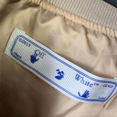 OW x AC Varsity Jacket 'Cream/White'