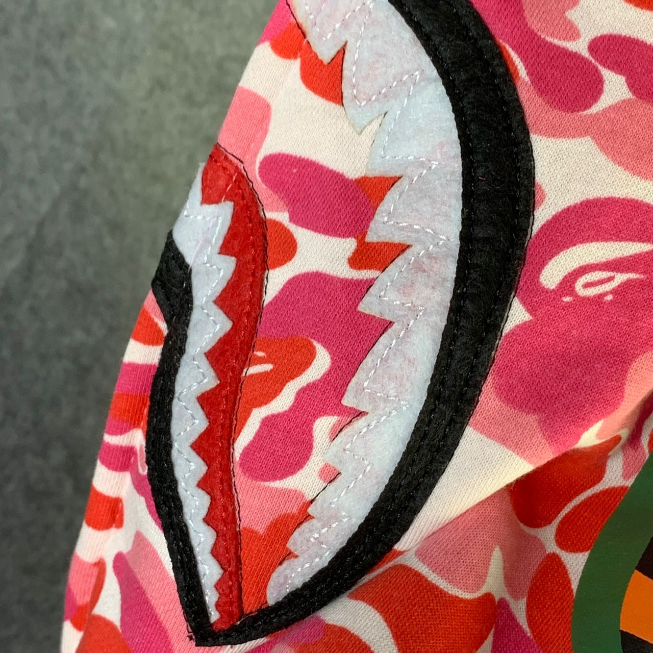 BAPE ABC Camo Shark Full Zip Hoodie 'Pink'